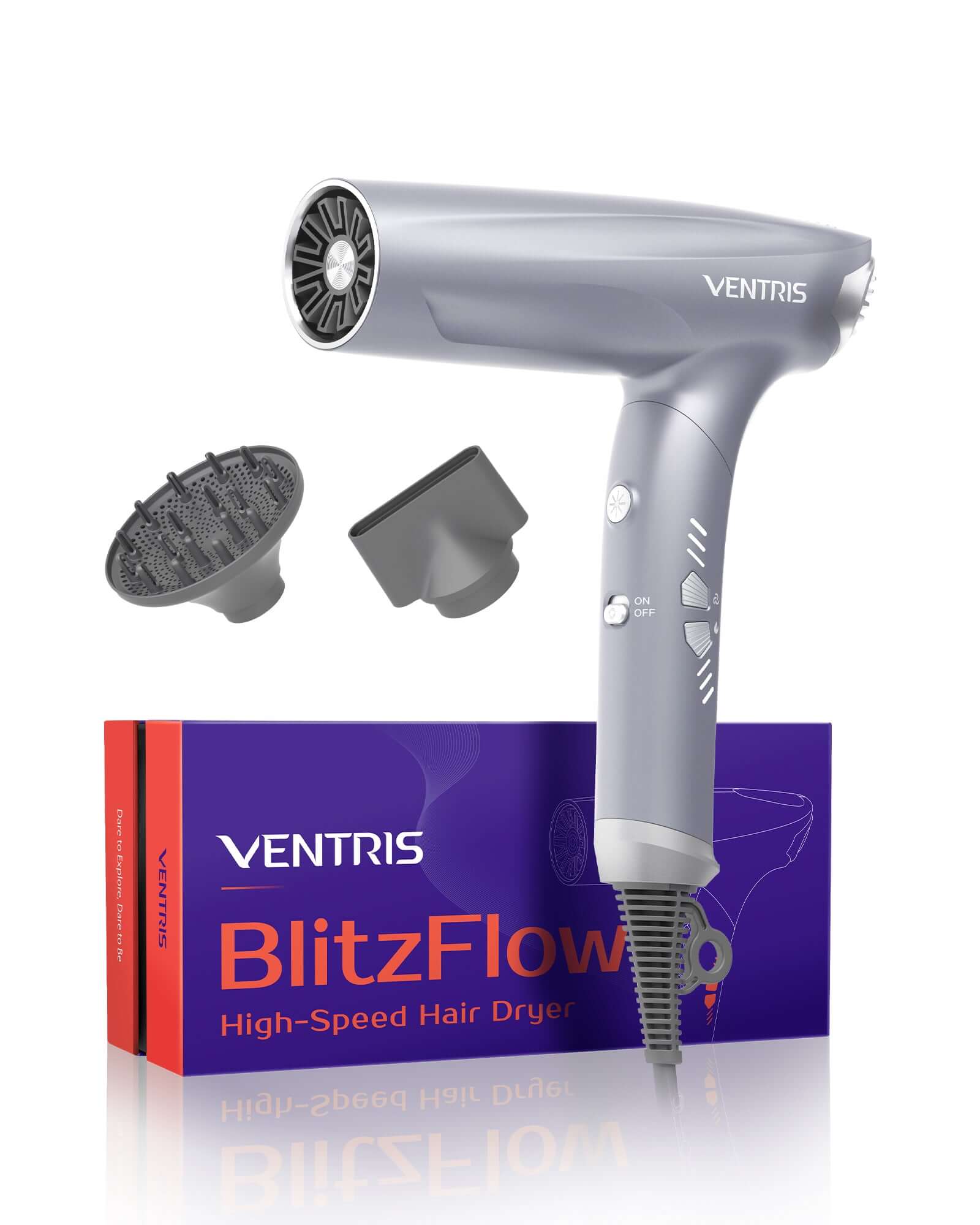 VENTRIS BlitzFlow ™   Premium Hair Dryer